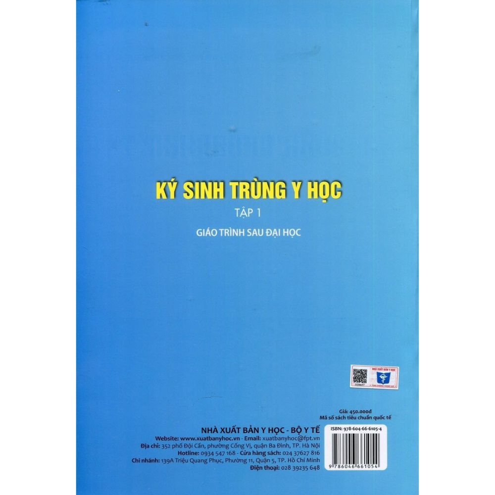 Ký Sinh Trùng Y Học (sau đại học) tập 1 ký sinh trùng y học sau đại học